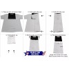 Marketing Holders Shirt Folding Boards Red Acrylic 10"W x 12"H