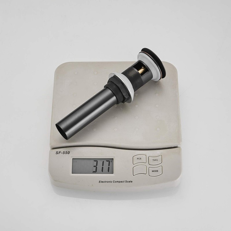 BWE Bathroom Sink Pop Up Drain Stopper with Overflow, Vessel