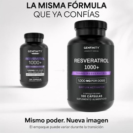 Resveratrol Longevity Series | 1,000 mg por Dosis | 100 Cápsulas | Pureza ≥98% Grado Clínico | Suplemento Alimenticio