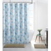 Victoria Classics Ocean Shells Sea Life Fabric Shower Curtain Tan Shells Starfish Taupe Blue