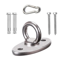 Hängematten-Aufhängeset, für Innen- und Außenbereich, Wandbefestigungs-Set, Wandanker, Hängematte, Edelstahl, Aufhängung, Deckenhaken für Schaukelstuhl mit Schrauben, Bolzen, Karabiner