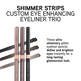 Physicists Formula Shimmer Strips Custom Eye Enhancing Eyeliner Trio, colección universal Looks, Nude Eyes, 0.03 oz