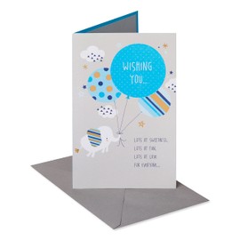 American Greetings Baby Shower Card for Boy (Baby Elephant)