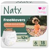 Naty FreeMovers Pannolini a Mutandina, Taglia 6 (14–20kg), 18 pezzi