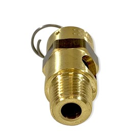 Brass, 1/4" NPT Industrial Soft Seat Safety Pressure Relief Valve, Made In The USA (375 PSI / 316 SCFM)
