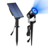 T-SUNUS Solar Spot Lights Blue Light, Solar Landscape Spotlights Outdoor