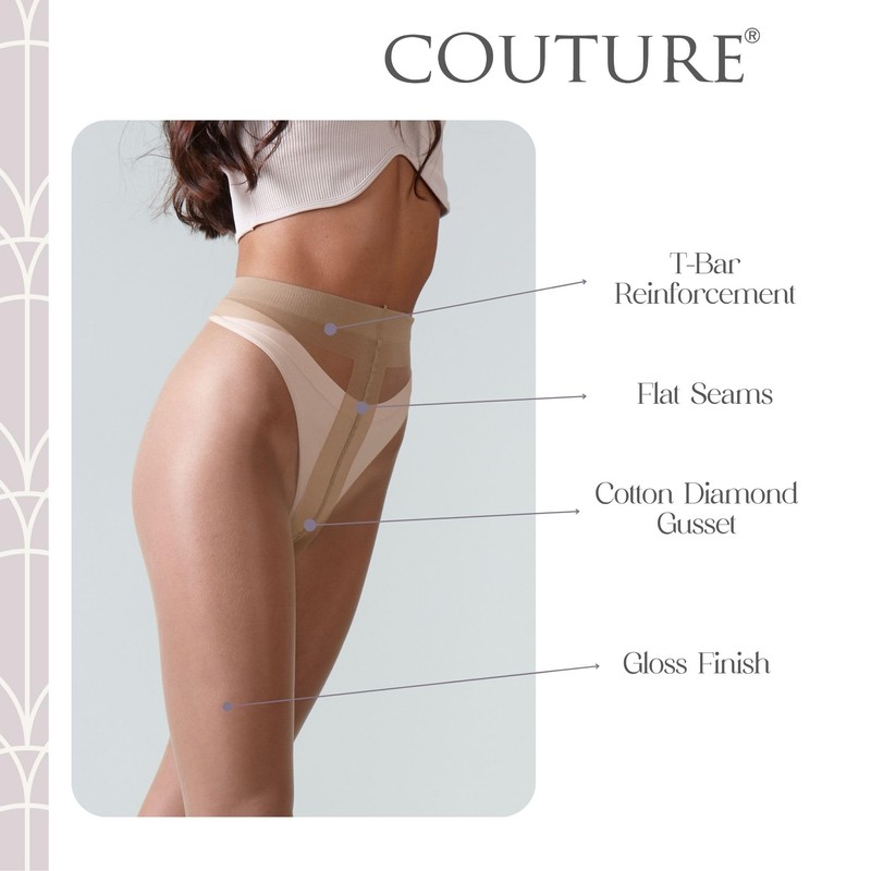 Couture 10 Den Ultra Sheer To Waist Tights - Natural