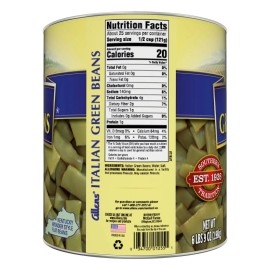 Allens Italian Style Green Beans 28oz 6 Pack Canned Vegetables Pantry Staple.