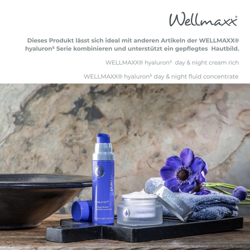 WELLMAXX Hyaluron⁵ Collagen Booster Serum Concentrate l Light 5-fold Hyaluronic