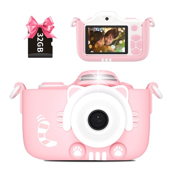 Children's Digital Camera, Toy Camera, Front and Rear 40 Megapixels,