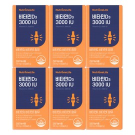 Nutrione Vitamin D3 3000 IU 100mg Jung Woo-sung Vitamin 60 Capsules 6 x 12 months supply / 뉴트리원 비타민D3 3000 IU 100mg 정우성 비타민 60캡슐 6개 12개월분