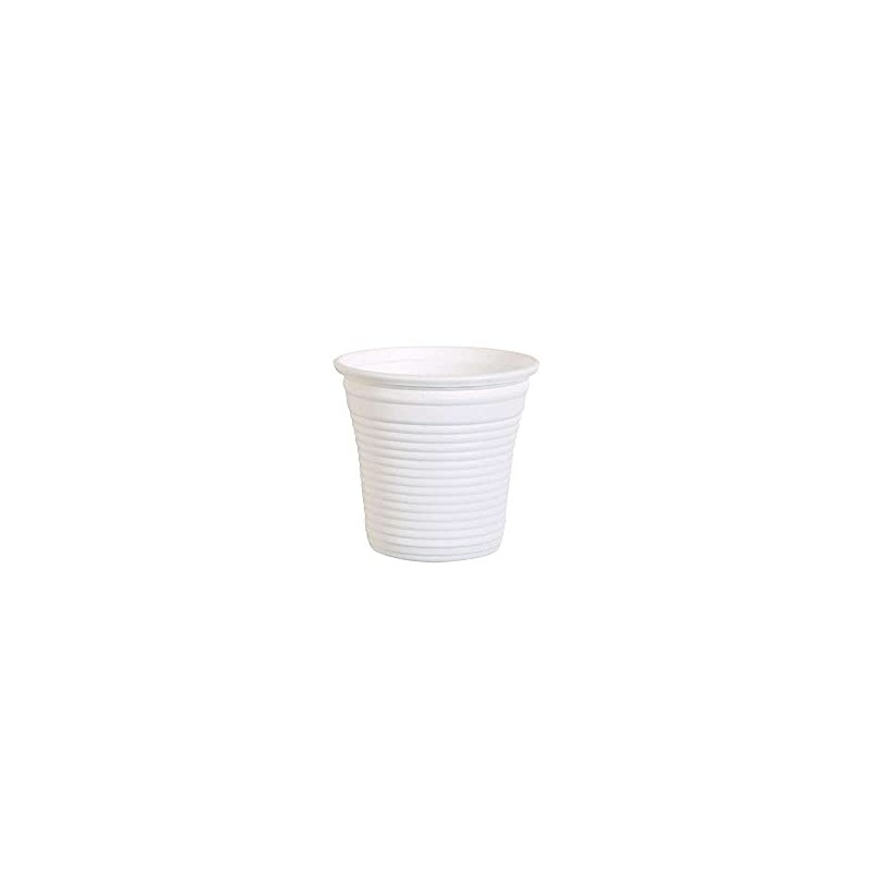 Bibo Natural 50 Bicchieri Caffe' Bianchi Biodegradabili e Compostabili 80