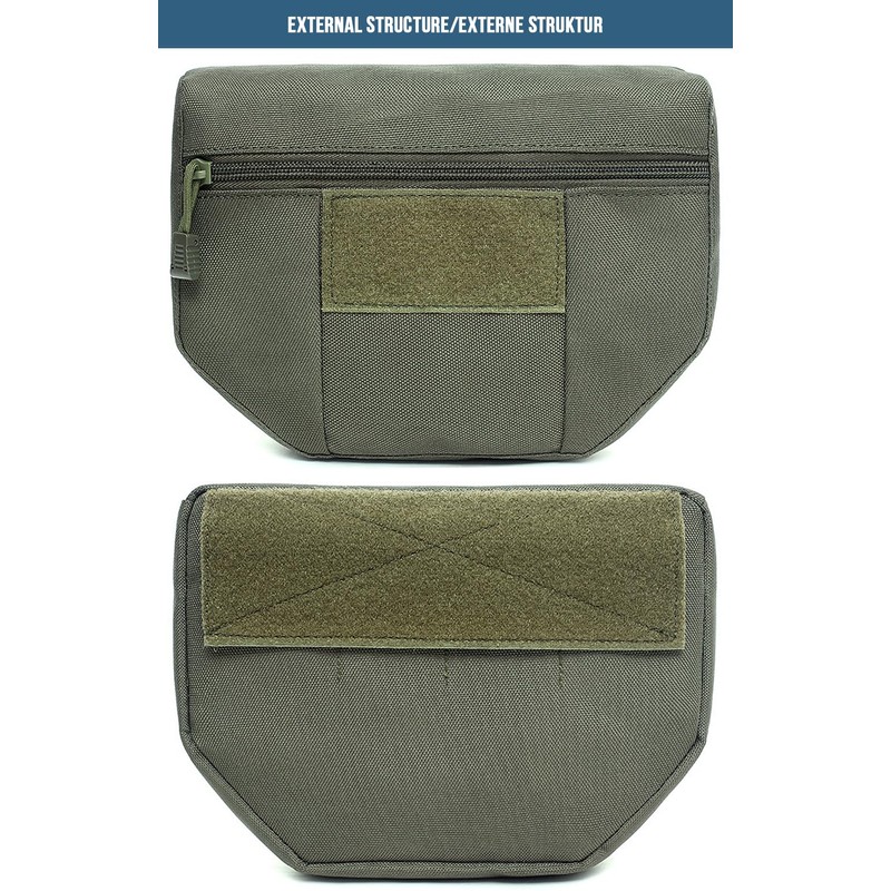 MUCHER Tactical Bag Tactical Drop Pouch for Chest Rig, Underbelly