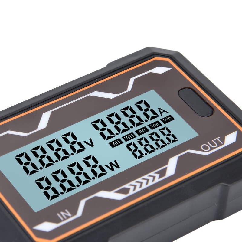 DC Power Meter, 0-60V, Digital Power Meter with Backlight and