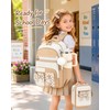 CAMTOP Girls Backpack with Lunch Box & Pencil Case Set,