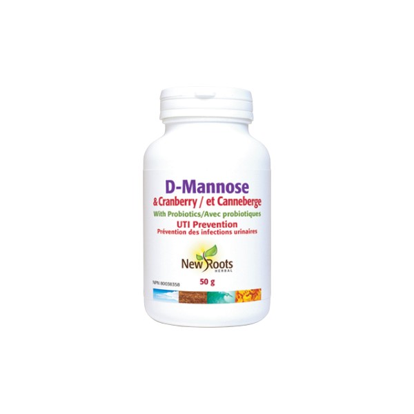 New Roots D-Mannose & Cranberry With Probiotics - 50g