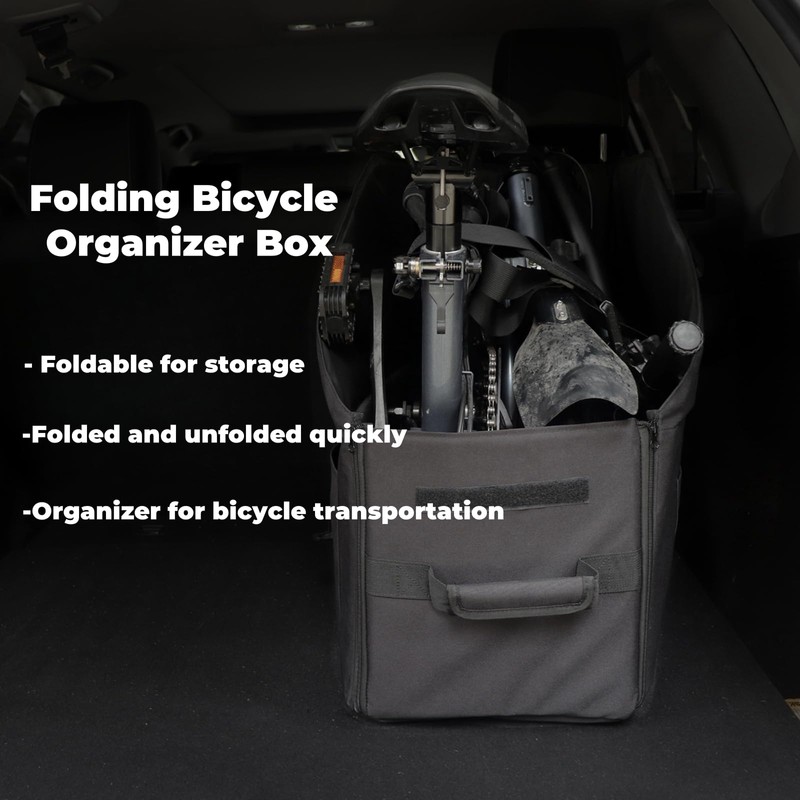 SUKOUSRAM Folding Bicycle Storage Box Suitable For Bromp ton Folding