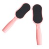 Housoutil 2pcs Double-sided Callus Remover Foot File Handle Ergonomic Pedicure