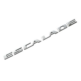 1x Escalade 3D Badge Letter Nameplate Sticker Replacement for 15-22 Escalade Rear Liftgate Nameplate Emblem (Chrome)