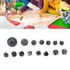 15Pcs Polyhedral Dice Set Acrylic D3 to D100 Table Gaming