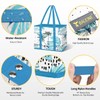 BALEINE 3Pk Reusable Grocery Bags, Foldable Shopping Bags for Groceries
