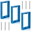 3pcs 1/2" Single Gang Receptacle Outlet Extenders with 6 Screws