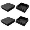 4pcs Square Pipe Cap Tube Cap Square Pipe Cap End