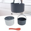 Microwave Rice Cooker 2L Food Grade PP Material Rice Spoon