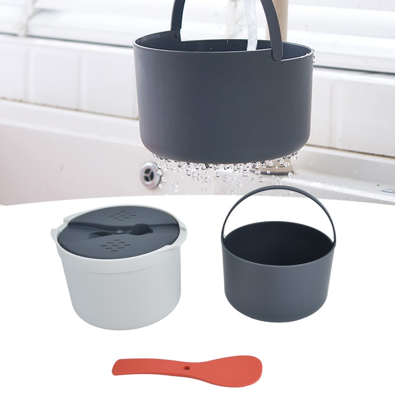 Microwave Rice Cooker 2L Food Grade PP Material Rice Spoon