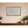 Homeroots 14" X 21" Gray and Brown Eat Wood and