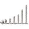 Xiedeai Self-Tapping Wood Screws Stainless Steel Screws Round Head Hardware