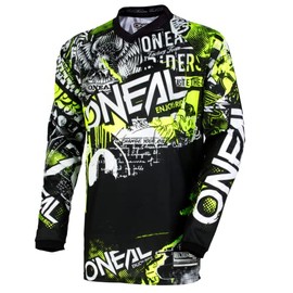 O'Neal 0006-803 Unisex Element Attack Jersey (Black/Hi-Viz, Youth Medium)