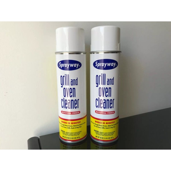 Sprayway Lot of 2 Grill & Oven Cleaner Foam Spray