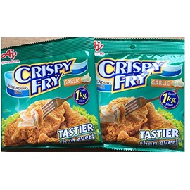 Lot of 2 Ajinomoto - Crispy Fry Breading Mix 62 grams / 2.19 oz each pk (2 pk Garlic)