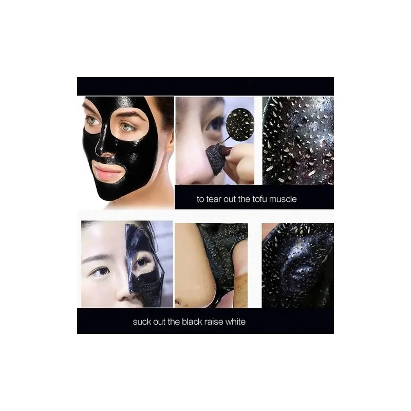 Mascarillas Facial Peel Off Carbón Activado Puntos 100pzs