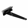 Pack of 6 T-shaped hinges, galvanised T-hinges, with 30 black