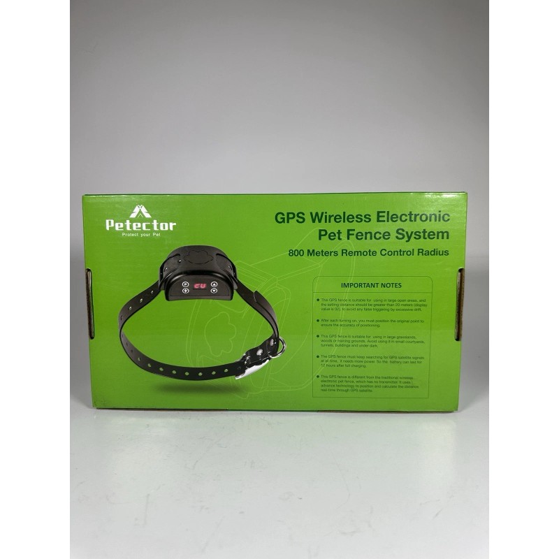Petector Protector GPS Wireless Electronic Dog Fence System 800 Meter