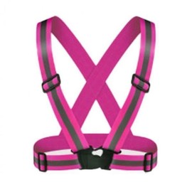 High-stretch luminous reflective riding X-band belt for motorcycle night work pink X-band vest / 고 스판 야광 반사 라이딩 엑스반도 벨트 오토바이 야간작업 분홍색 핑크 X반도 띠 조끼