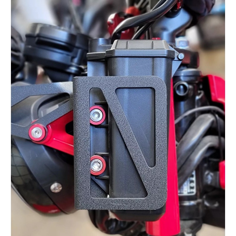 MOJO CUSTOMS TOOLBOX GUARD AND RELOCATING BRACKET FOR HONDA TRAIL