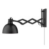Hawthorn 1 Light Articulating Wall Sconce Matte Black with Matte