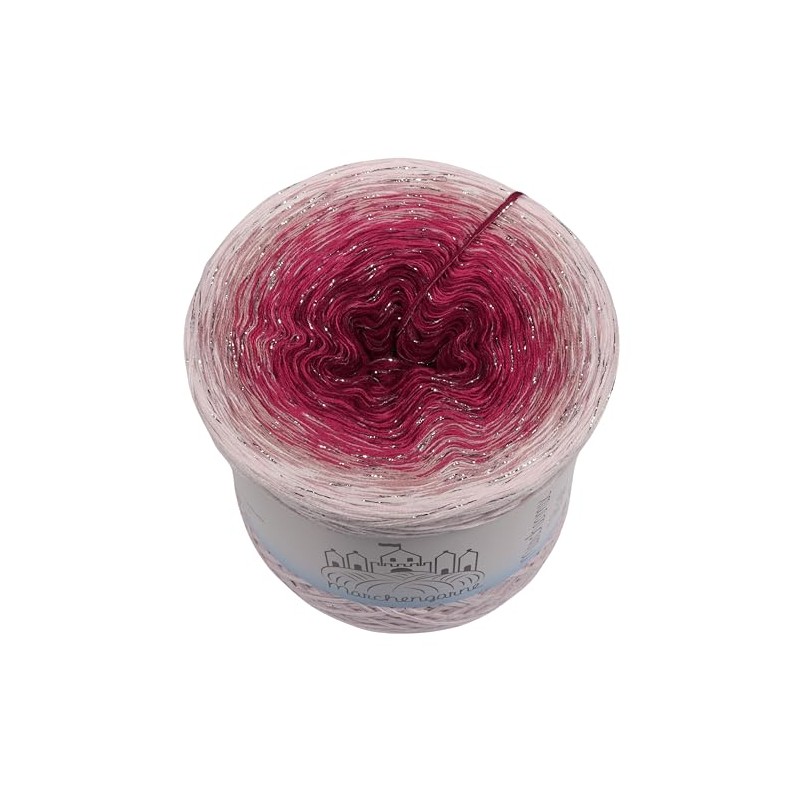 Glitter Colour Gradient Yarn, Ice Flower with Glitter, 5, 4