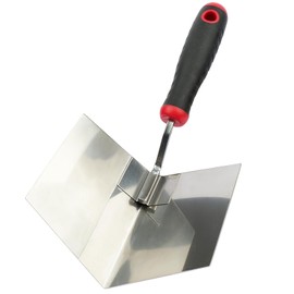 Inside Corner Trowel - Stainless Steel Blade, Anti-Slip Grip, Plastering Tools, Home Improvements, Drywall Corner Shaping, Brickwork