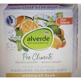 alverde NATURKOSMETIK Festes Shampoo Mandarine-Basilikum, 60 g