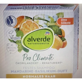 alverde NATURKOSMETIK Festes Shampoo Mandarine-Basilikum, 60 g