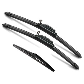 JustCar 3 wipers Replacement for 2014 2015 2016 2017 2018 2019 2020 2021 2022 2023 Acura MDX, Windshield Wiper Blades Original Equipment Replacement - 26"/20"/14" (Set of 3) U/J HOOK