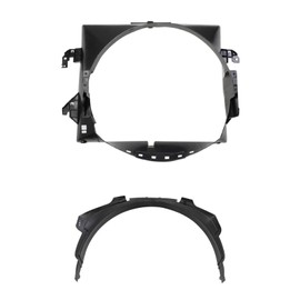 Upper & Lower Engine Cooling Radiator Fan Shroud Kit for Ram 2500