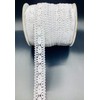 White 1-1/4" Oval Cluny Lace Insert 24 Yards