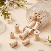30 PCS Wooden Spools of Crafts, Empty Natural Wood Thread