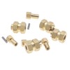 CODA RACING 4Pcs Brass Extended 7mm Hex Wheel Hubs 8mm