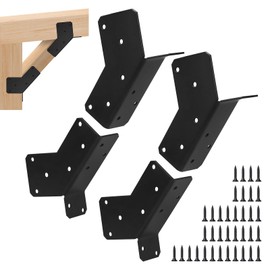 2 Pairs 45-Degree Angle Bracket, Adjustable Heavy Duty Connector Brace for 2x4, 4x4 Post 45-Degree Pergola Support Brace for Pergola, Gazebo Wood Post